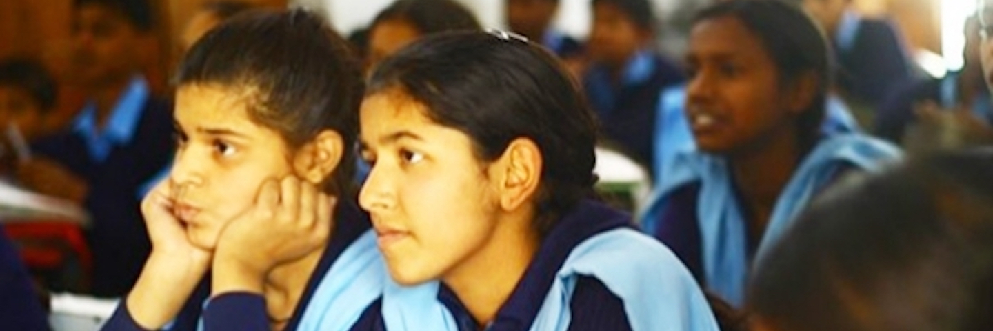 Young students in blue uniforms The India Sustainability Update 2017-18 speaks about our small steps that contribute towards a better tomorrow for everyone