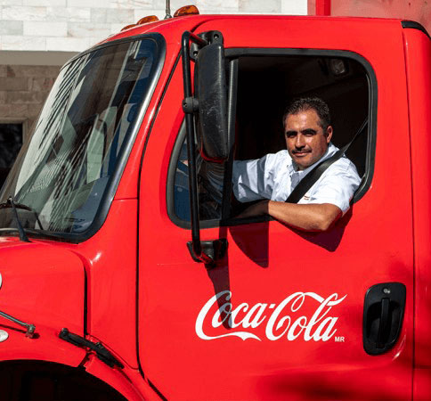 Coca-Cola truck driver