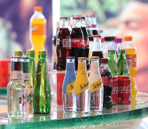 Assortment of smaller package drinks offered by The Coca-Cola Company