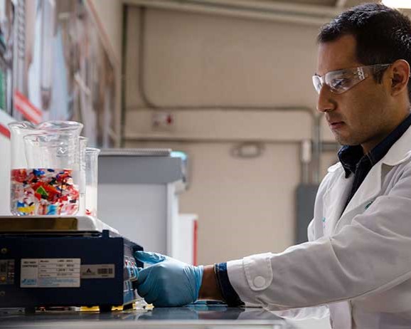 A man working in a lab