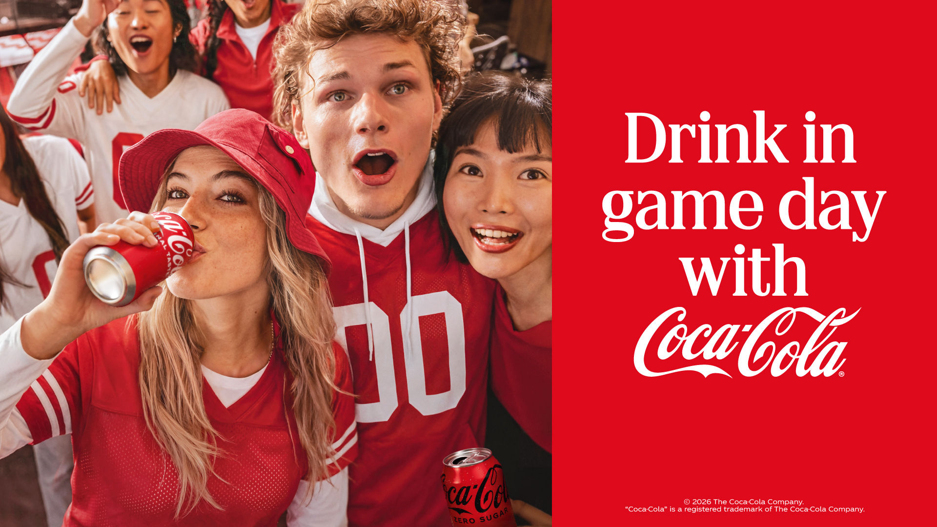 Fans enjoy a refreshing Cola-Cola on game day