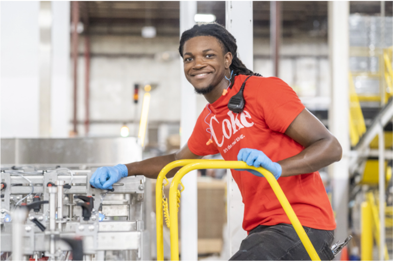 Coca-Cola mechanic at work