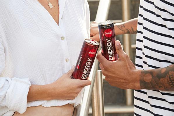 coca cola coke energy drink cans