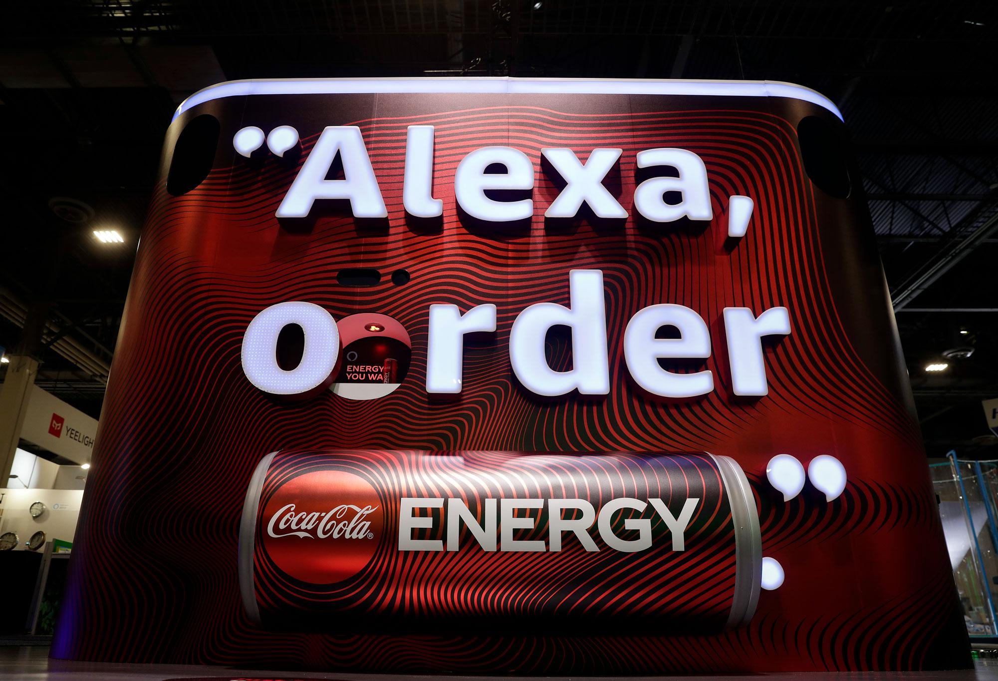Amazon Alexa Coca-Cola Energy Wall